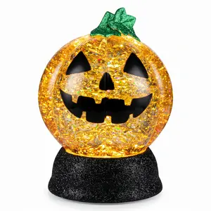 【Officially Licensed】2026 Latest Halloween Music & Flashing Pumpkin Lantern, USB/Battery Powered Jack-O'-Lantern Decor for Room Decor, Lighted Decorative Lights for Scary Season Festive Supplies，mood lamp