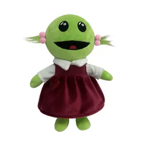 Nanalan Plush 11.8 inch Stuffed Green Doll Toy with Dress, Soft Plush for Kids and Adults