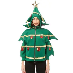 Women's Christmas tree sweater Christmas stage outfit cosplay costume, Christmas decoration funny props