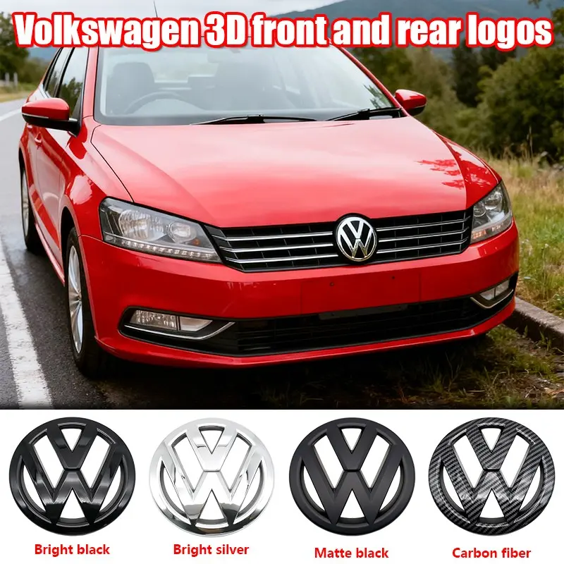 Volkswagen Car Front & Rear Emblem, Hood Decoration, Vehicle Exterior Decoration, Scratch Resistant, Durable, Replacement Badge, Fits Polo 2011-2013 & All Vw Models