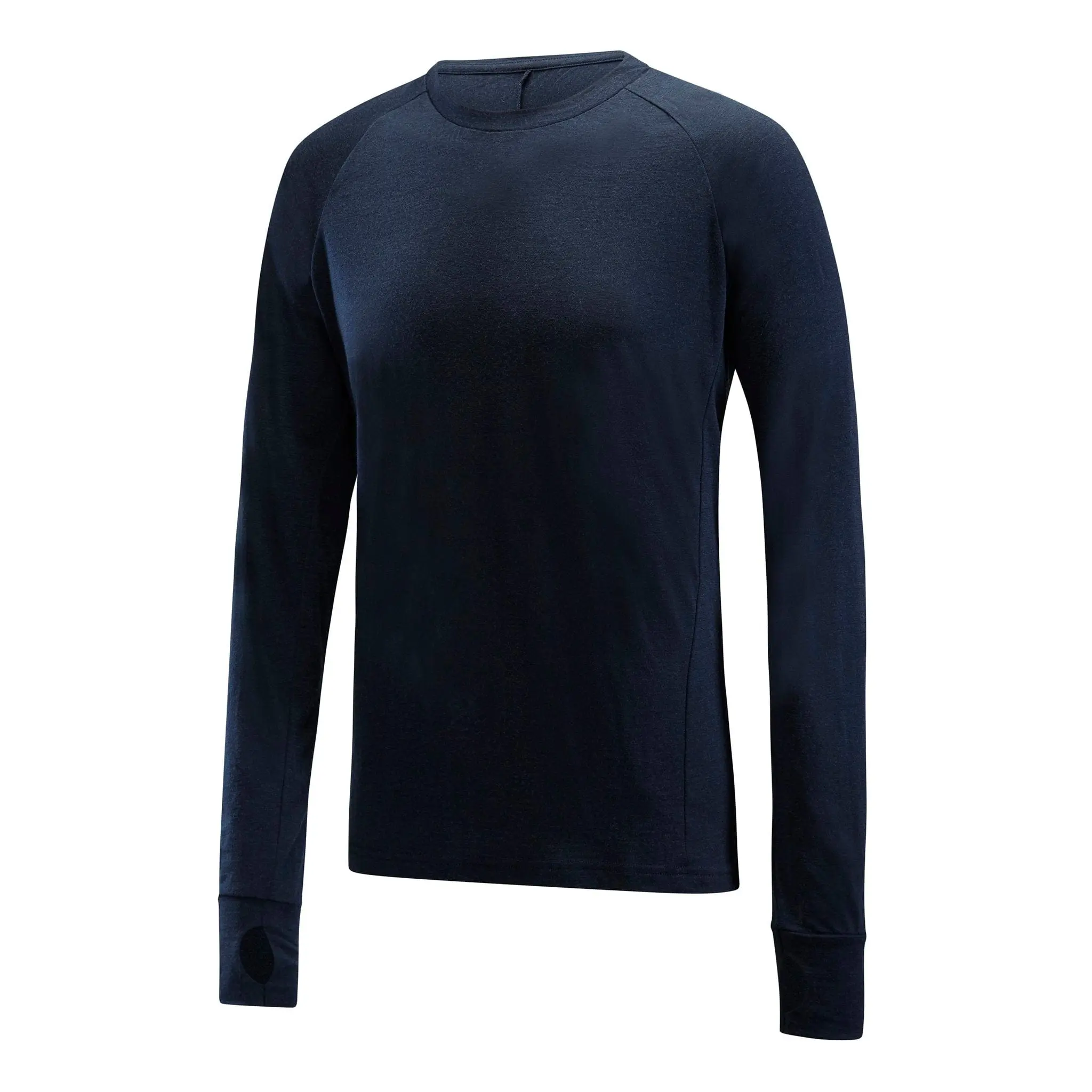 Men's Merino Wool Seamless Base Layer Longsleeves Garment, PANTHER Knit Menswear Tops, Round Neck