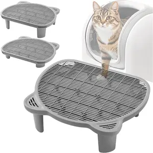 Litter Catching Step for  Litter Box, Litter  Stool for Automatic Litter Box Self Cleaning, Litter Collection Stairs for Litter Robot, Litter Catcher Ramp for Old Geriatric Senior  or Kitten