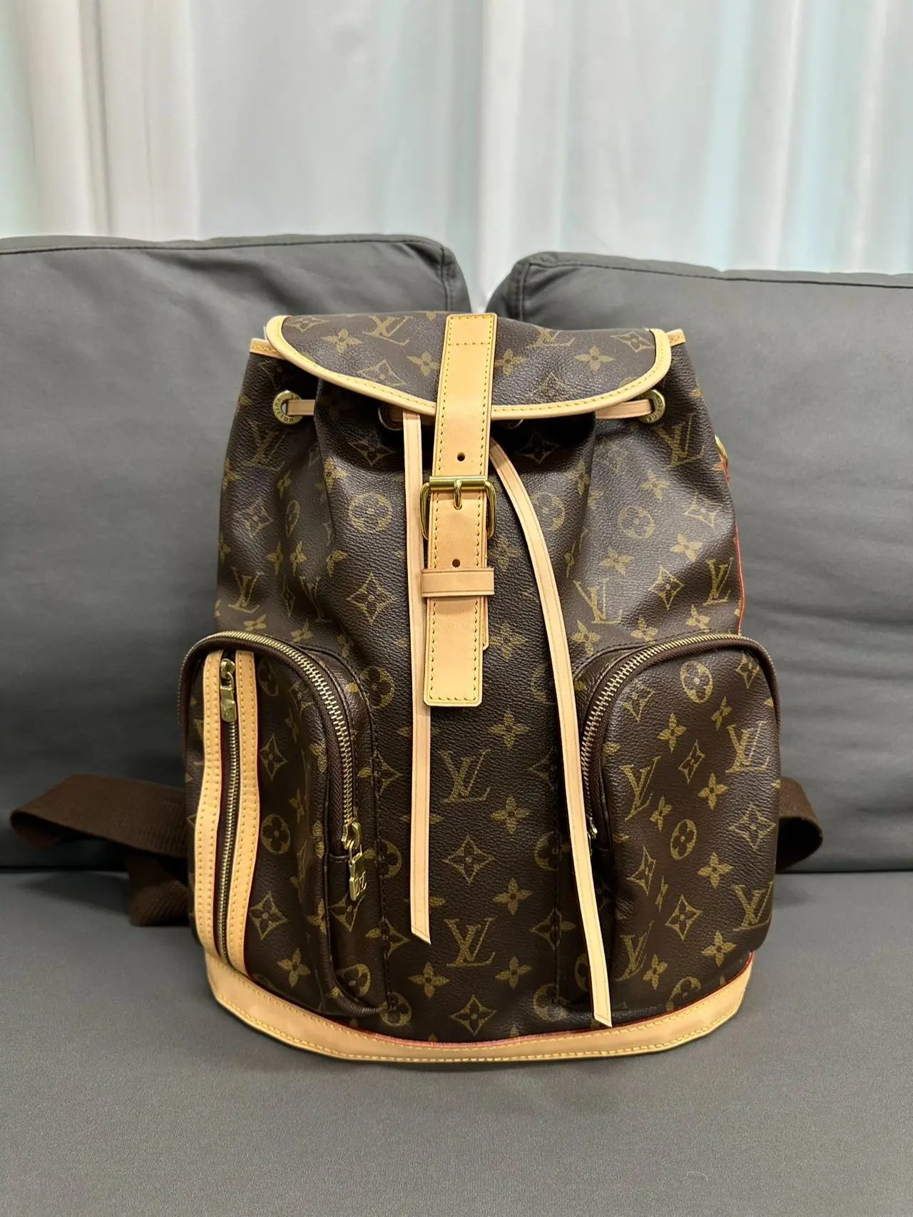 Pre-owned Louis Vuitton coated canvas Backpacks Bosphore backpack 【Senza 2】