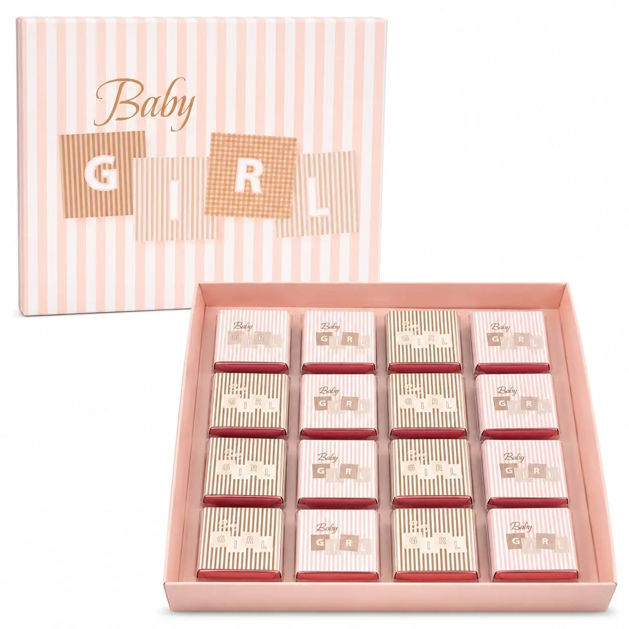 Chocolate Baby Girl Box 1.27 Pounds / 32 pieces