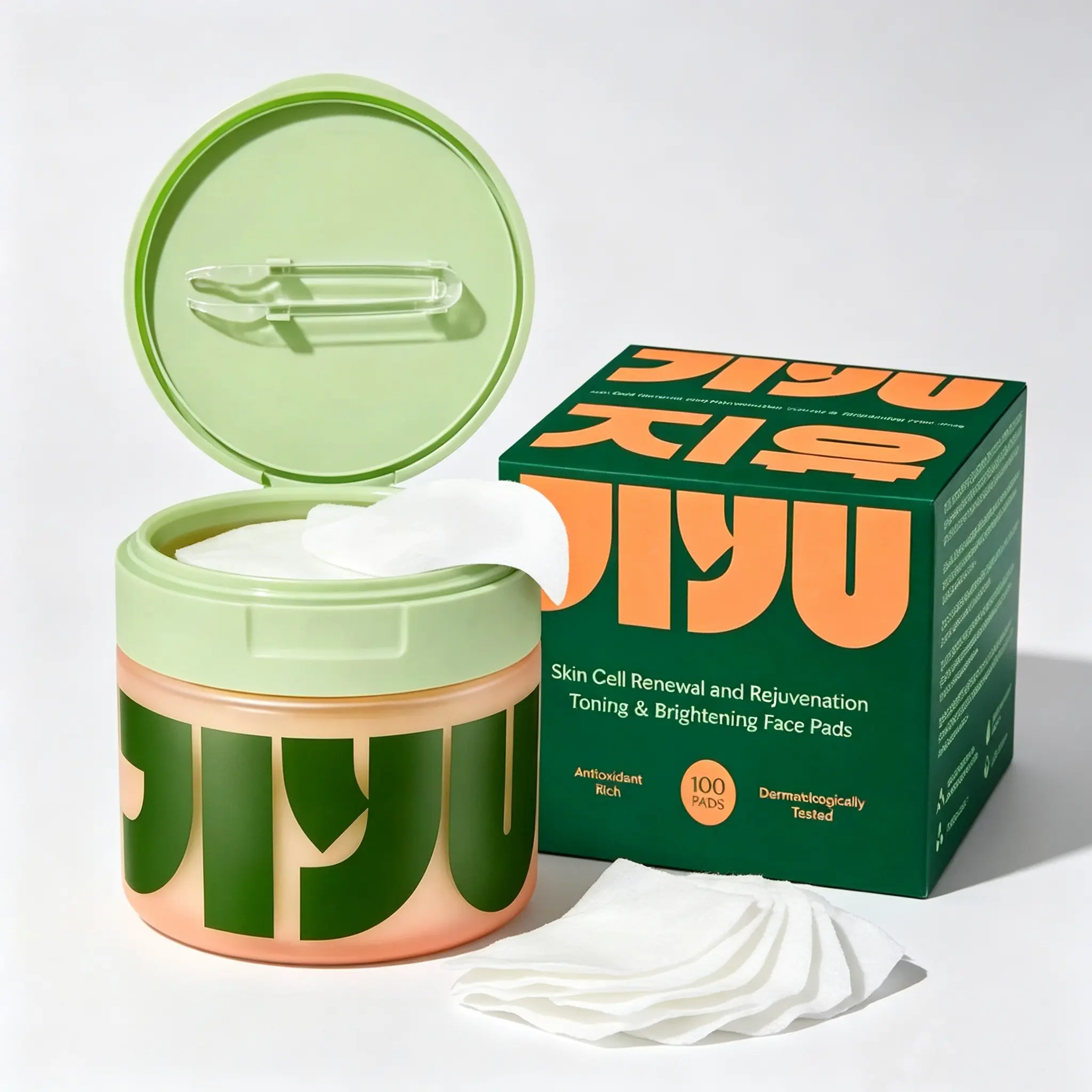 [Bundle]JIYU Korean Skincare Glow Up Bundle - Toner Pads & NAD+ Anti-Aging Moisturizing Cream - Maximum Hydration, Eliminate Dark Spots, Reduce Wrinkles