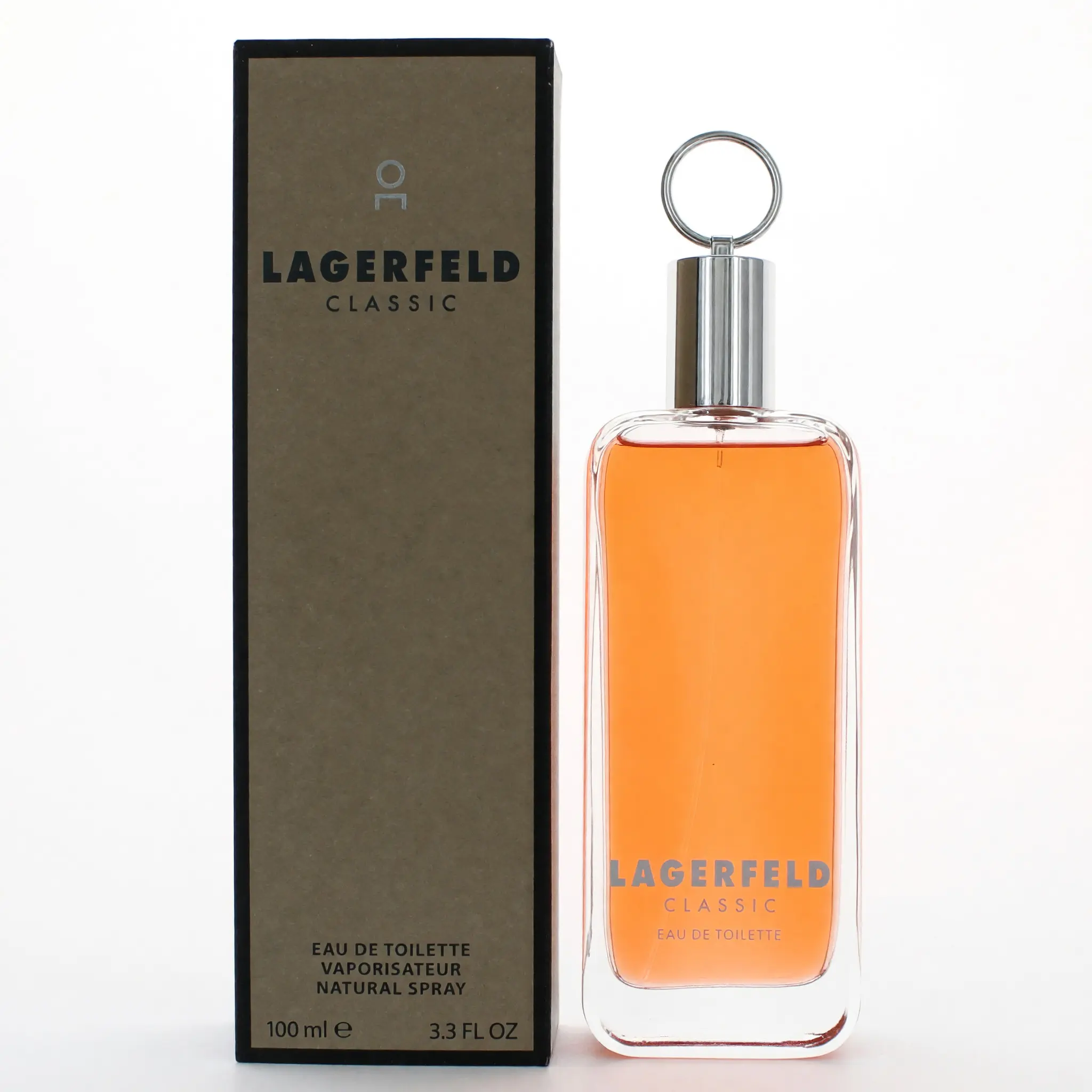 Lagerfeld Classic by Karl Lagerfeld, 3.3 oz EDT Spray for Men, Woody Spices, Spicy, Men's Fragrance