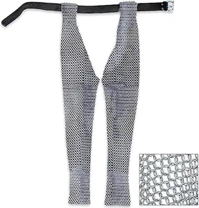 Medieval Warrior Battle Chausses Chainmail Leggings 16 Gauge Zinc Plated Steel Butted Links | Authentic Full Leg Protection for Reenactments & Cosplay