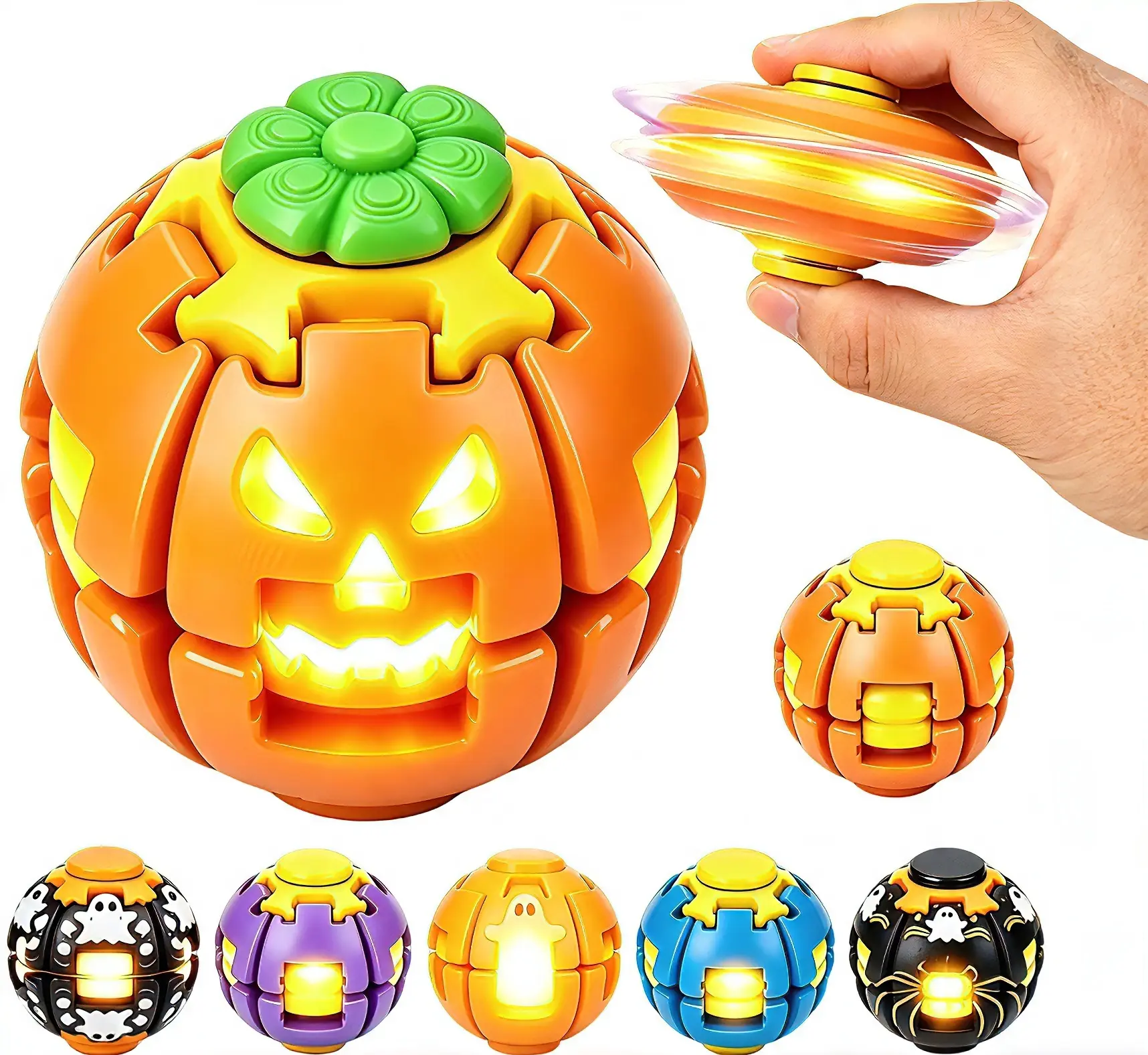 3D Rotating Ball,Fidget Spinner Helix Core Stress Ball, Sensory Toy for Anxiety Relief, Office Desk Fidgets for Adults Teens