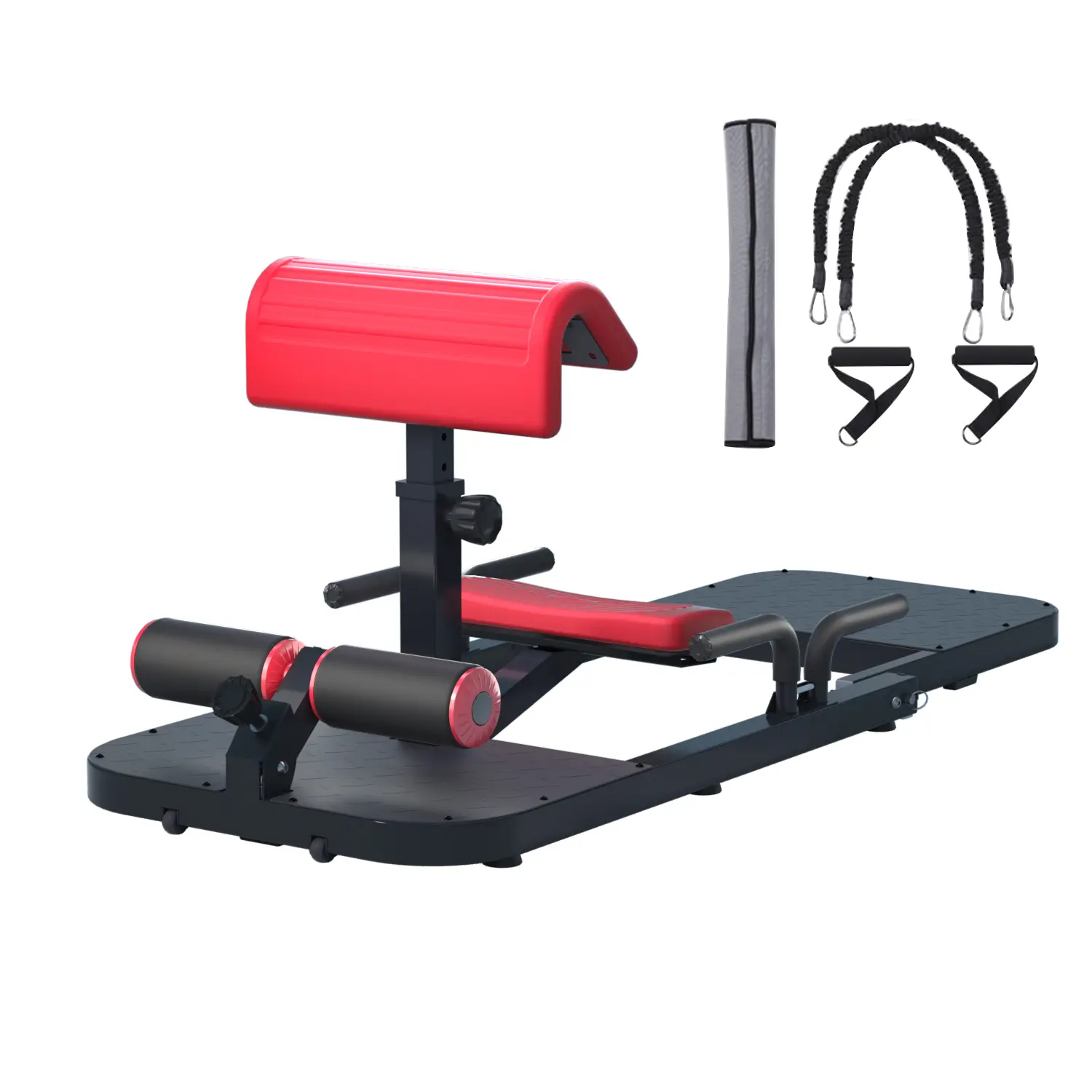 SEANLEECORE Hip Thrust Machine - Sturdy Strength Training Equipment, Multifunctional Workout Gear, Portable At Home Gym Equipment with 3D High-Density Polyurethane Protector Pad, Arm Exercise Handles, Adjustable Abs Gear, High Resistance (Black),summerwin
