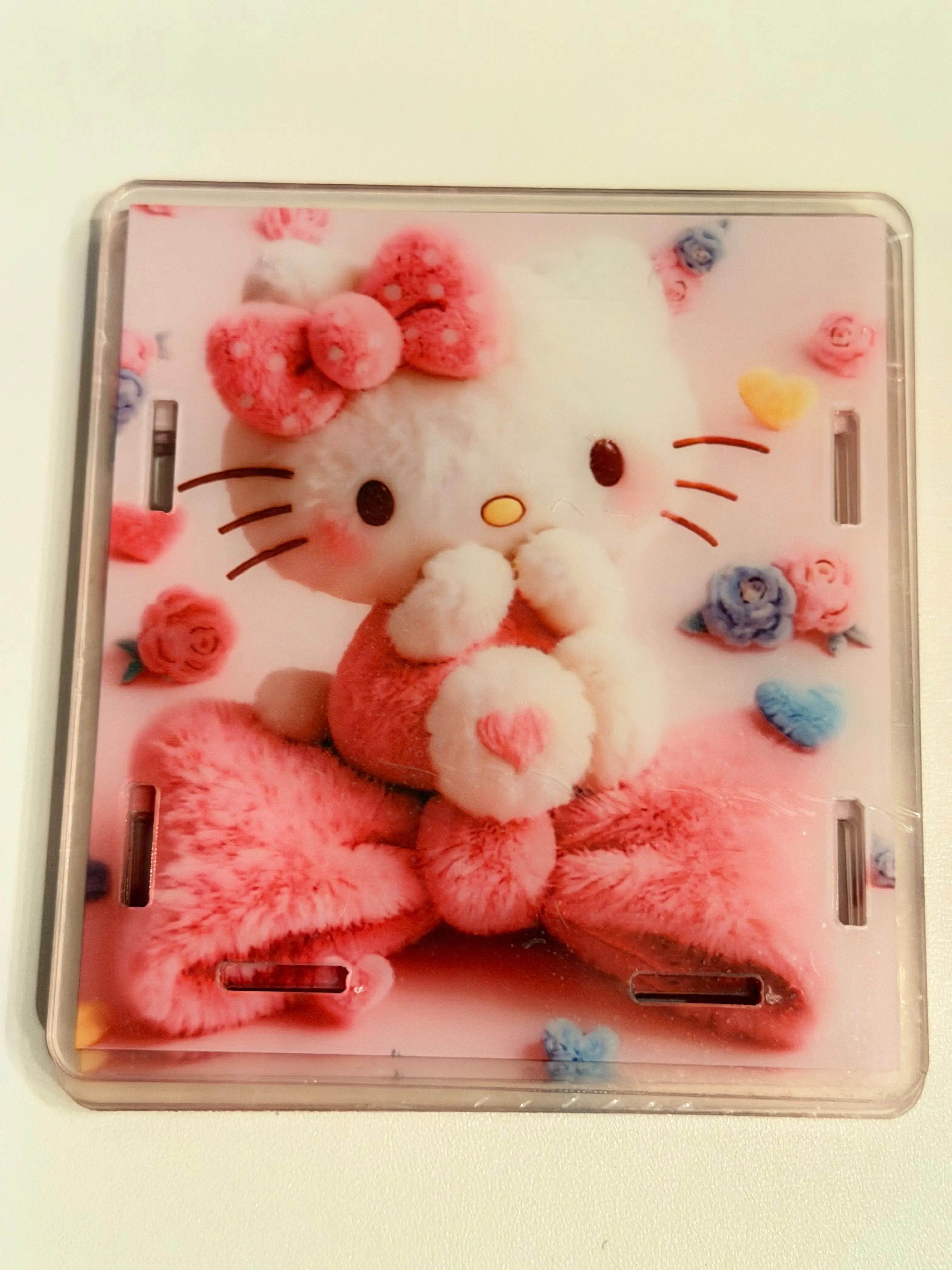 Acrylic Pen Holder-Flower Kitty Bow