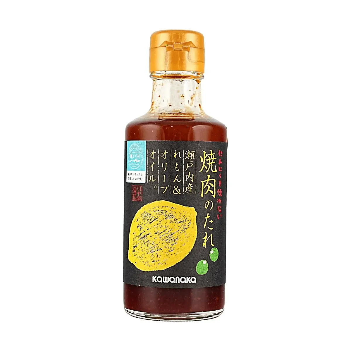 KAWANAKA Setouchi Lemon Olive Oil Japanese BBQ Sauce 180ml - Yuzu Citrus Marinade for Grilling, Dipping, Stir-fry, Beef, Rice Bowls