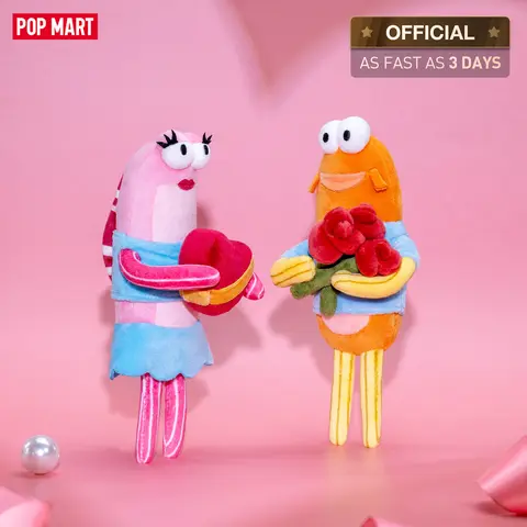 POP MART Bikini Bottom Buddies - Romantic Fish Series Plush Pendants Keychain