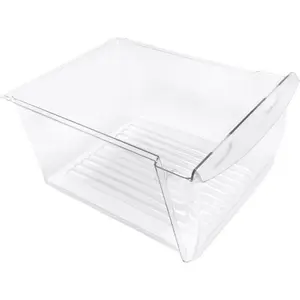 ‎HECASA 240351061 Upper Crisper Pan Compatible with Frigidaire Refrigerator Freezer Crisper Drawer Replacement for 240351005 240351062 Plastic (PC) Clear