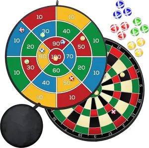 Large Dart Board for Kids 29 Inches with Sticky Balls Kids Hanging Dart Board Boys Toys Indoor/Sport Outdoor Fun Birthday Gifts for 3 4 5 6 7 8 9 10 11 12 Sticky Darts for Boys Girls Family