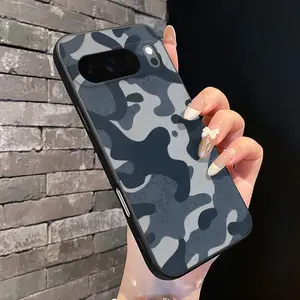 Rounded Edge TPU Phone Case for Google Pixel 10 9 XL 8 7 Pro A Camouflage Elegance Pattern Drop Protection Shockproof Soft Liquid Silicone Smartphone Cover