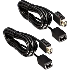 2Pack 10Ft NES Classic Controller Extension Cable, SNES Extension Power Cord for Super Nintendo SNES Classic Edition Controller (2017) / Mini NES Classic Edition (2016)/ Wii/Wii U Controller