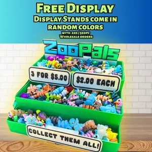 Wholesale Zoopals - Retail Small Business Countertop Display For Restaurants, Convenient Stores, Toy Shops, Souvenir Shops, Gift Boutiques,  Mall Kiosks, Gas Stations, Craft Stores, Farmers Markets, Fairs, Pop Ups and more!