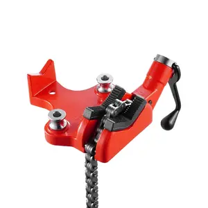 VEVOR Heavy-Duty Pipe Chain Vise, 1/4 - 6 Pipe Capacity, 28 Rugged Chain Cast Iron Base, Industrial-Grade Pipe Clamping for Plumbing, Automotive Repairs, Metalworking
