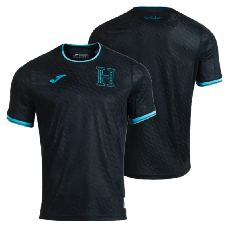 2627 Honduras National Team Home and Away Black White Short-Sleeve Soccer Jerseys