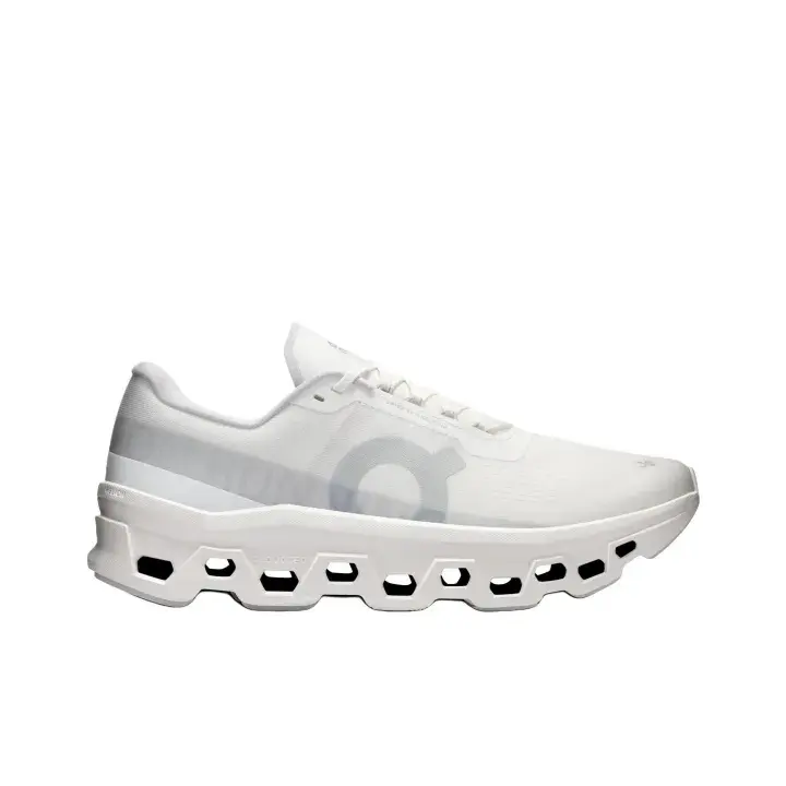Misty Translucent White Trendy Running Sneakers With Hollow Thick Midsole, Gentle Light Tone Matches Commuting Trips And Minimalist Daily Outfits
