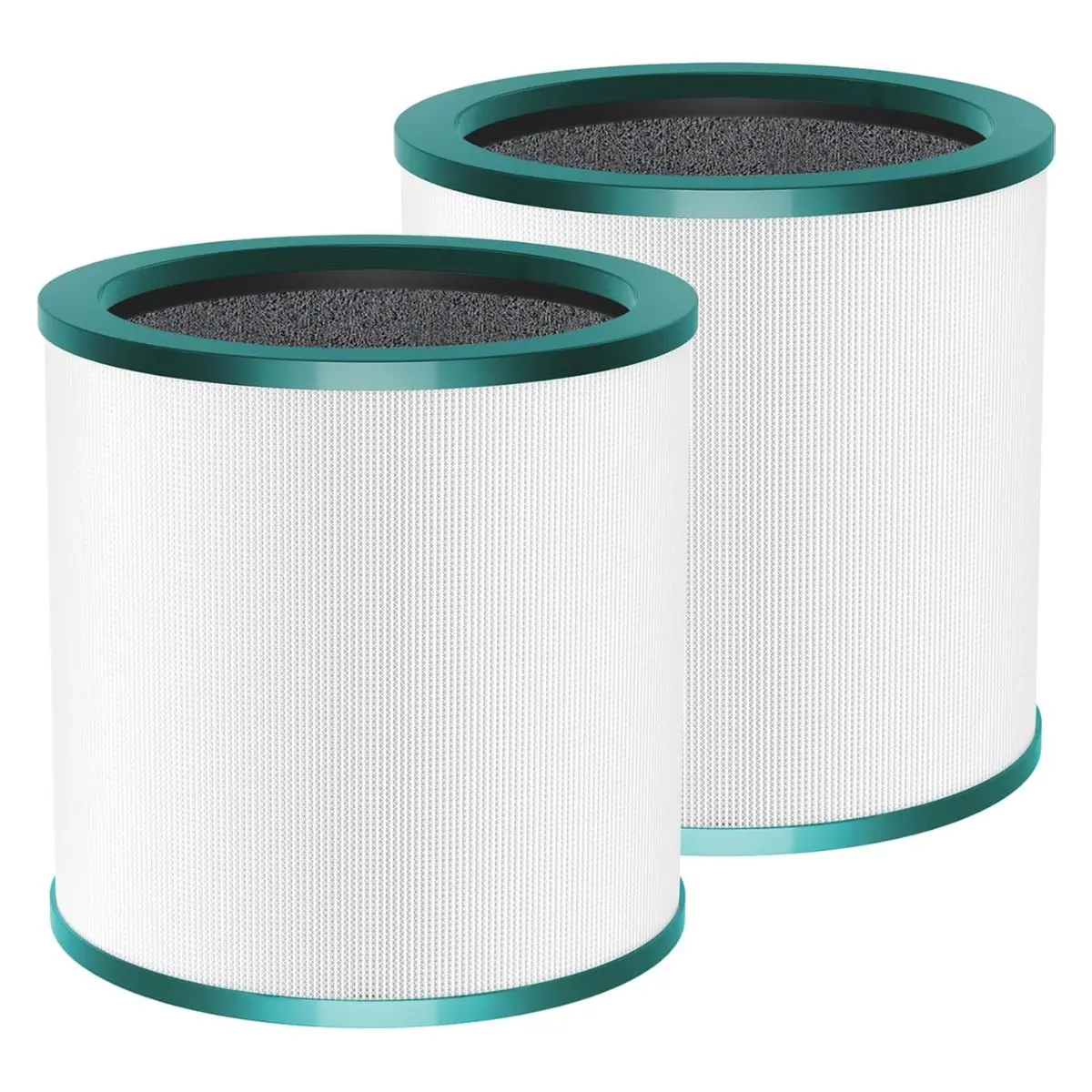 TP01 HEPA+Carbon Replacement Filter for Dyson Tower Purifier Pure Cool Link (TP01, TP02, TP03, AM11, BP01), 7.4x7.4 in, Compare to Part 968126-03, 2-Pack with Filter Reset for Allergy Relief, Dust Free Living