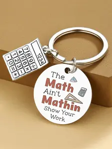 Personalized Math Teacher Gift, Keychain for Teachers, End of Year Gift, Birthday, Teachers' Day, Graduation, Christmas, Mathematician Gift
