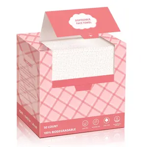 Disposable Face Towels, 10"×12" Facial Towelettes Disposable, Makeup Remover Dry Wipes for Sensitive Skin, Makeup Removing, Cleansing