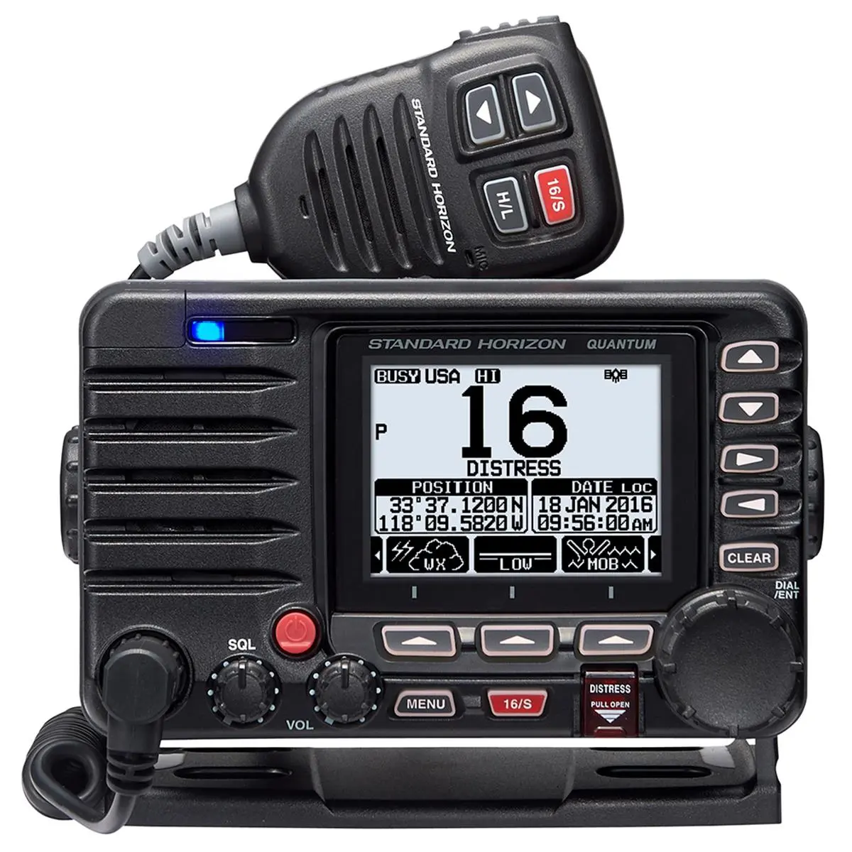 212 MAIN Standard Horizon GX6000 Quantum 25W Commercial Grade Fixed Mount VHF 2-Way Radio - NMEA 2000 Integrated AIS Receiver, Audio Capabilities, Wireless Compatibility, Local Navigation Support, Two Way Radio