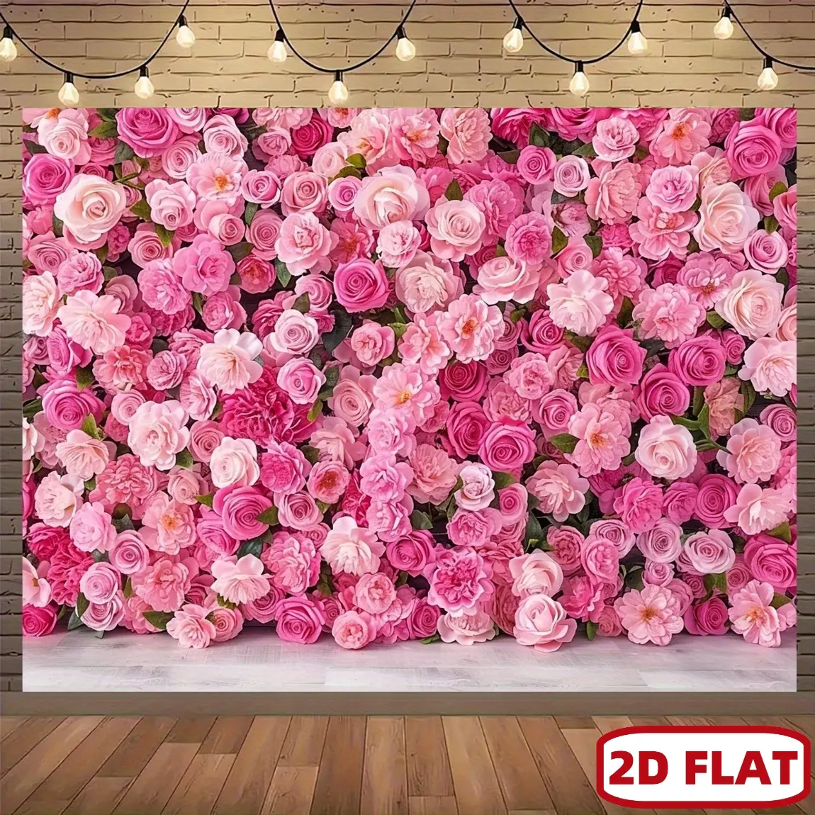 Rose Wall Photography Background, Indoor Backdrops, Flower Backdrop, Photoshoot Backdrops, 230x180cm Floral Design, Polyester Material, Ideal for Valentine's Day, Wedding, Birthday Party, Party Decoration Supplies