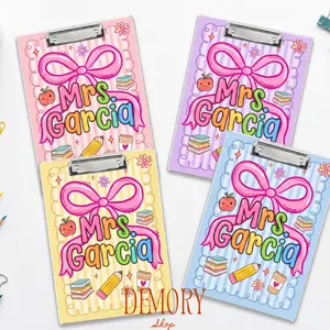 Personalized Teacher Acrylic Clipboard, Custom Name Acrylic Paper Clipboard, Back To School Teacher Gift, Teacher Appreciation End Of Year Gift