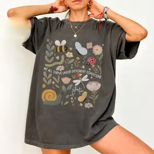 Comfort Colors Neurodiversity Shirt, Special Education Teacher T-Shirt, Neurodiversity Shirt for BCBA Gift, Mental Health Gift for SPED Teacher Oversized Apparel