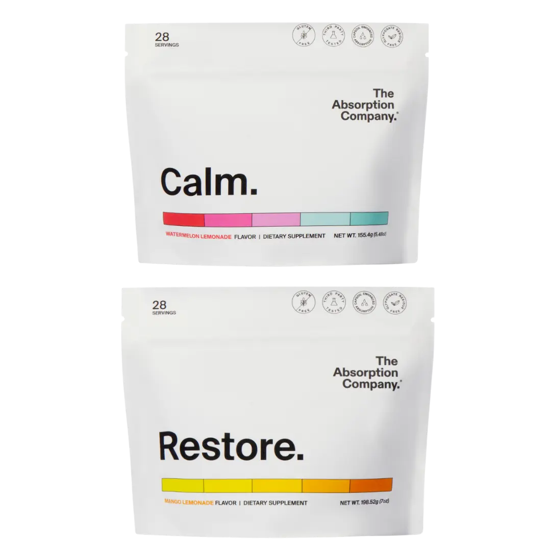 Calm + Restore Bundle | Hydration & Relaxation with 500% Better Absorption | The Absorption Company
