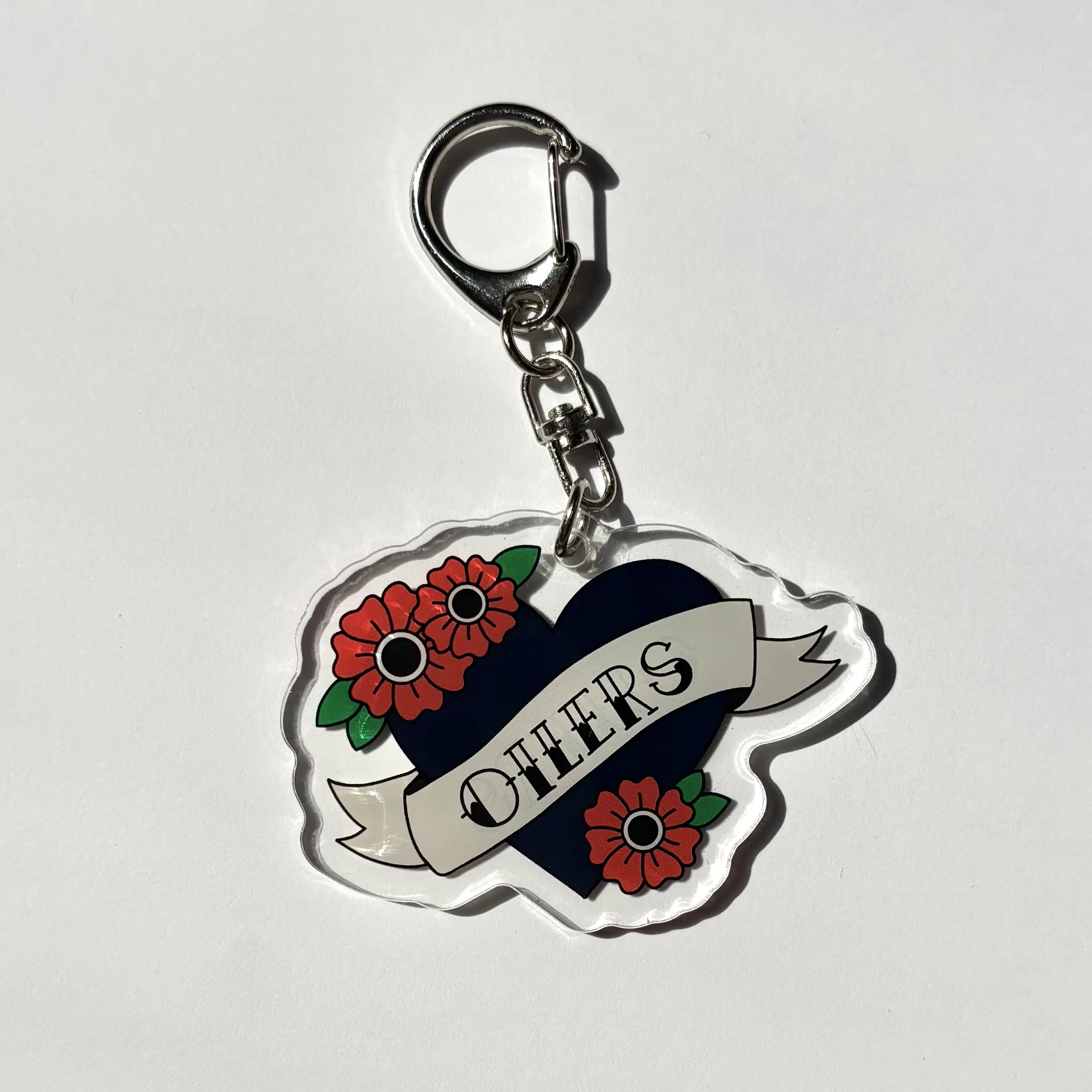 Oilers Hockey Acrylic Keychain
