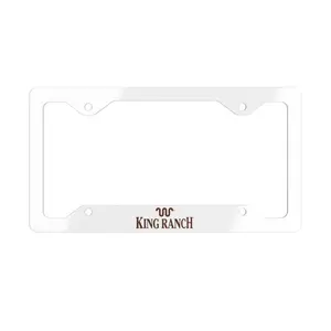 KING RANCH Metal License Plate Frame, Funny Car Accessories, Cute Car Decor Gift