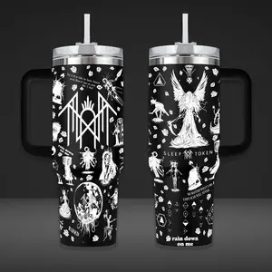Sleep Token Tumbler 40oz With Handle  Rock Music Band Custom Cup 20oz Tumbler No Handle, Tumbler 20oz No Handle, Gifts For Fans