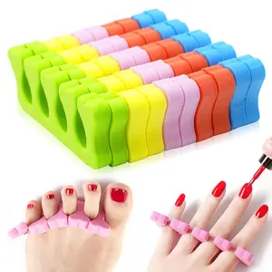 20pcs Foam Toe Separators,Toe Spacers for Women, Manicure, Pedicure Toe Separators for Separating Toenails or Nails,Easy Finger and Toenail Polish Grooming, Multicolor Soft Foams Pedicure Tools, Pedicure Care Tool