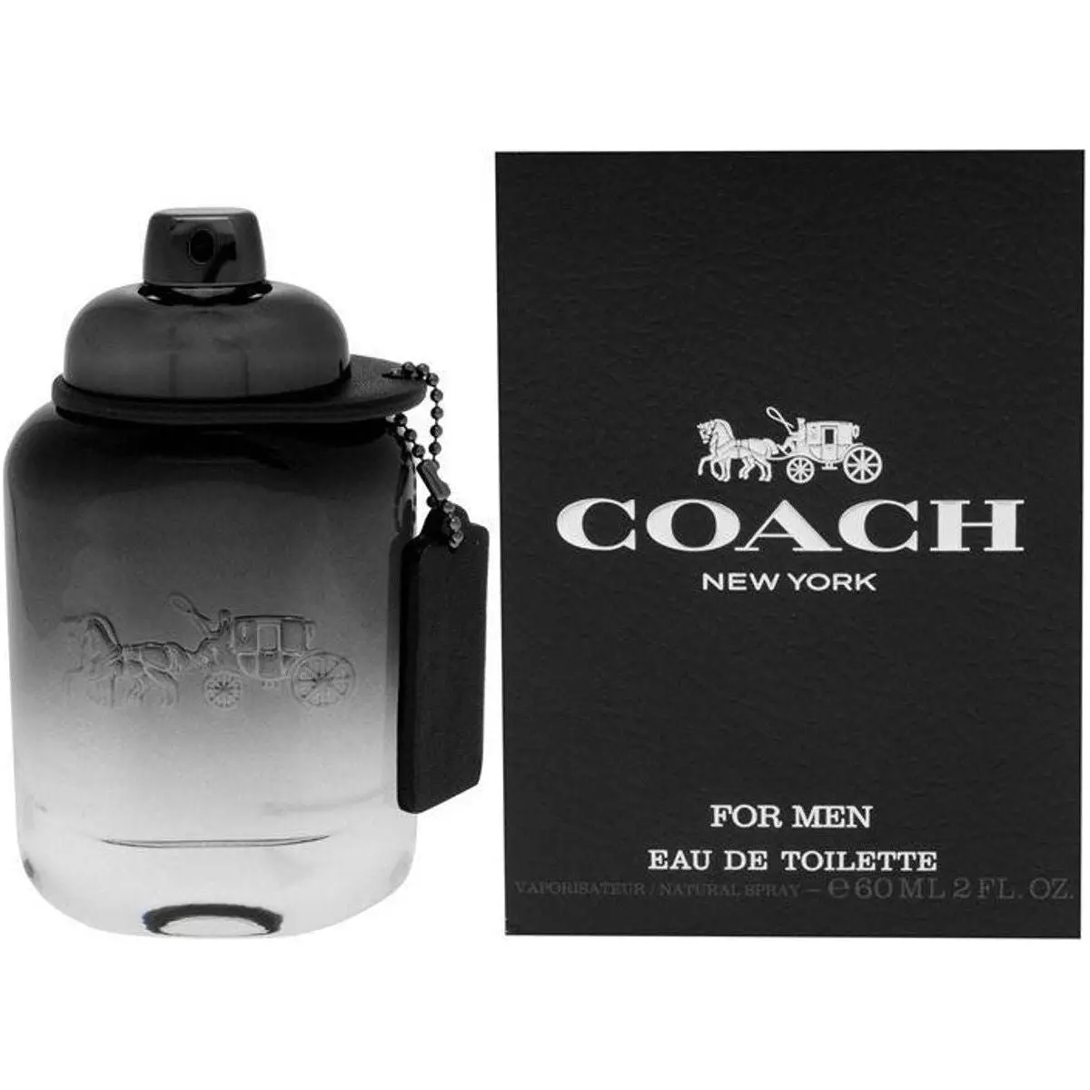 Coach New York for Men Eau de Toilette, Woody & Spicy Men's Cologne with Citrus, Pear, and Suede Notes - 2 fl oz, Men's Colognes, Signature Scent