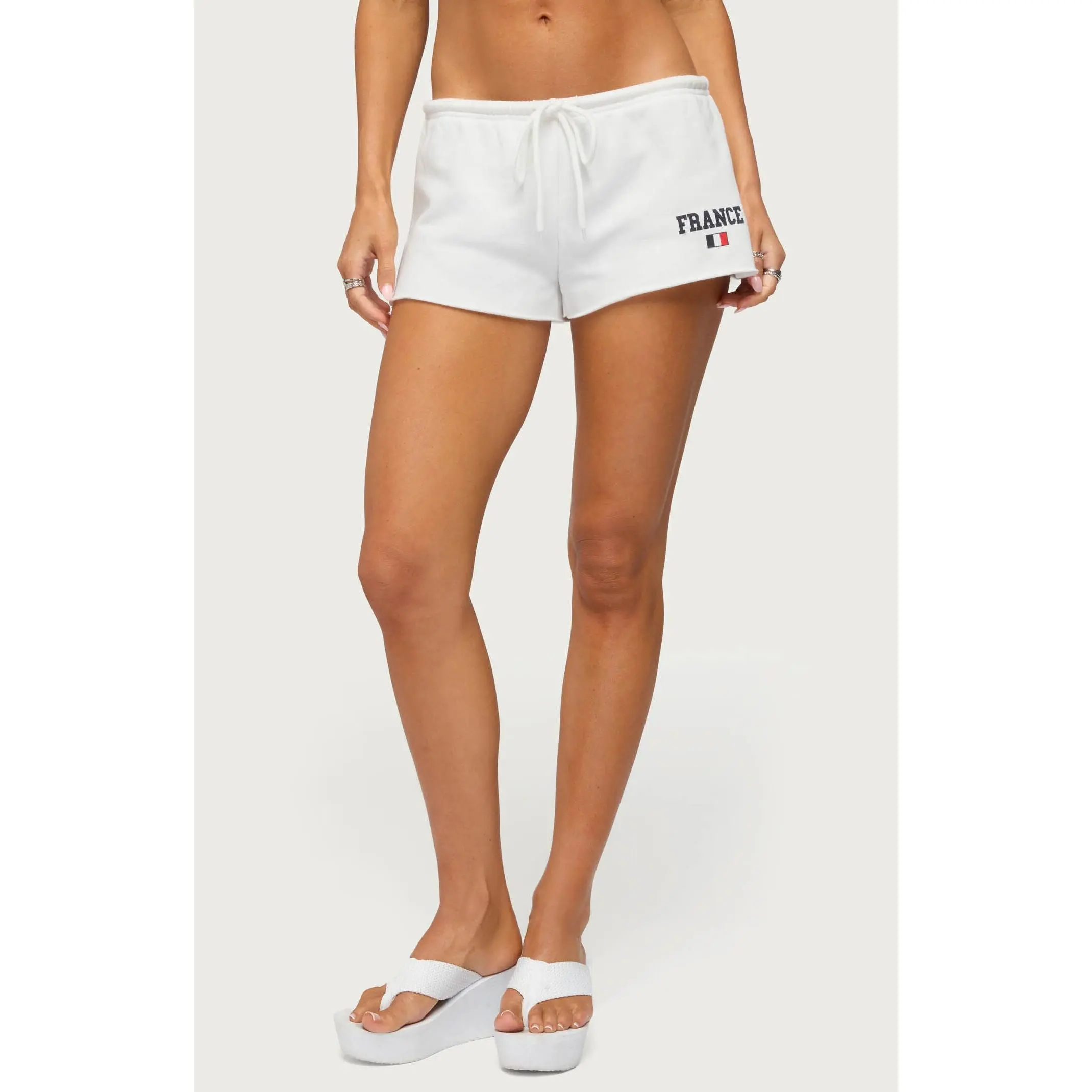Edikted Women's France Low Rise Micro Shorts