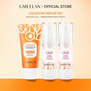 GMEELAN SAKURA GLUTA UNDERARM CREAM,  ORANGE ENZYMES EXFOLIATING GEL