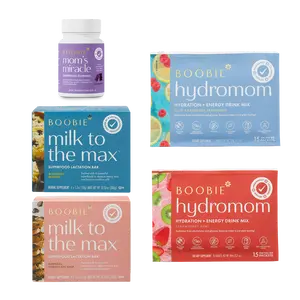 Boobie* Superfoods - The Milk Maker Kit - Maternity Supplements to Support Lactation, Electrolytes, Lactation Bars & Superfood Gummies