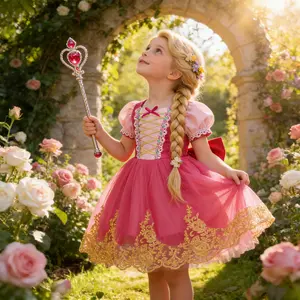 Girls Sleeping Beauty role play first birthday dress purple performance costume princess tulle skirt anniversary gift