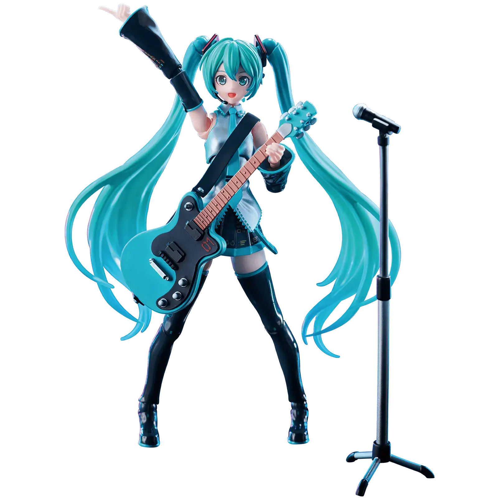 Blokees Hatsune Miku Official Outfit Anime Collectible Toy | 3 Expressions & Accessory Set