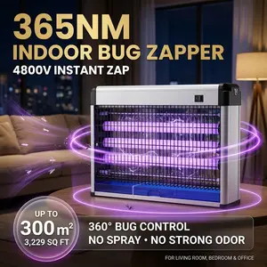 Father's Day Gift Taztir Bug Zapper Outdoor, Mosquito Zapper Indoor with 4500V High Powered, Electric Fly Zapper with Extension Cord and Hanging Chain, Rechargeable Waterproof Bug Zapper, Mosquito Killer, Electric Trap Ideal for Patio, Backyard,Indoor