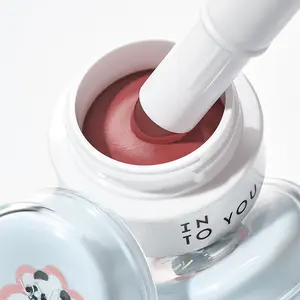 New Arrival INTO YOU M.LanPanda Canned lip & Cheek Mud with Free Lip Brush Cosmetics Lightweight Makeup Long-lasting