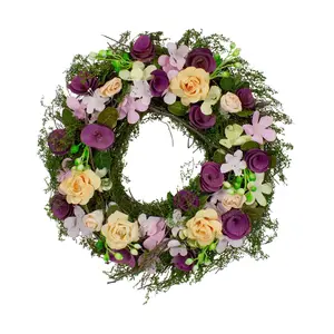Northlight 14" Floral  Berries and Twig SpringFloral Wreath