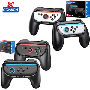 ESWEYN Switch 2 Controller Grip Compatible with Nintendo Switch 2 (2025) for Joycon Controller, Plug and Play Joypad Grip, 2 Pack Joy Con Comfort Grips for Nintendo Switch 2 Accessories Kit Black