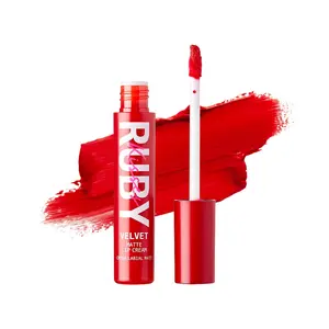 Ruby Kisses Velvet Lip Cream Cosmetic - Luxe Matte Lipstick, Lip Care with Vitamin E & Coconut Oil for 8-Hour Hydrate, US Origin, Makeup Product