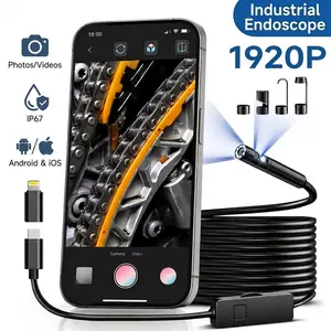 Lewiirobxx 8mm 1920P HD  , IP67 Waterproof  with 8 LED Lights, Inspection  for Car Engine Repair, Drain Pipe Inspection, HVAC, Wall Inspection, Home Appliance Maintenance Tool, Father's Day Gift    endoscope borescope