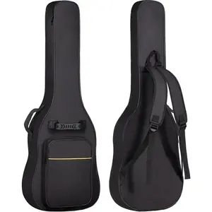 Electric Guitar Bag Gig Bag 6mm Padding Backpack Padded Soft Guitar Case Black CY0226