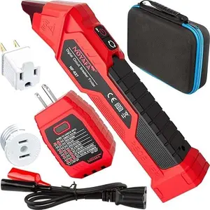 NF-827 Circuit Breaker Finder Tool with 3 Accessories &GFCI Outlet Tester, 90-120V AC Circuit Breaker Finder,  Identify NCV Circuit Tester with Storage Case, Sensitivity Adjustment